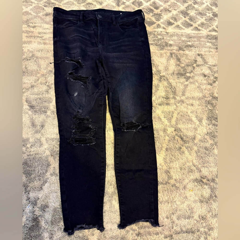 AE ripped high waisted jeggings, never worn!